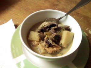 Creamy Mushroom Chicken Soup