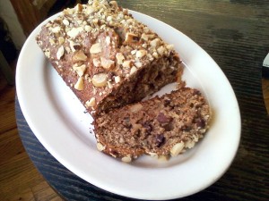 Banana Bread with Brazilian Nuts and Chocolate Chips