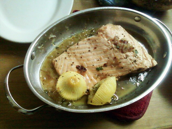 Steamed Salmon