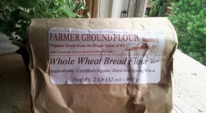 Whole Wheat Bread Flour: Farmer Grouond Flour, Organic Grain from the Finger Lakes of New York