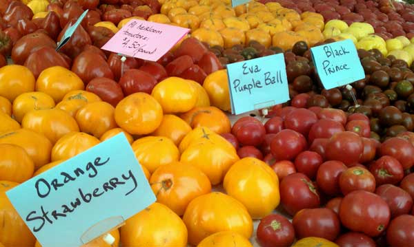 Heirloom Tomatoes at the Farmer's Market