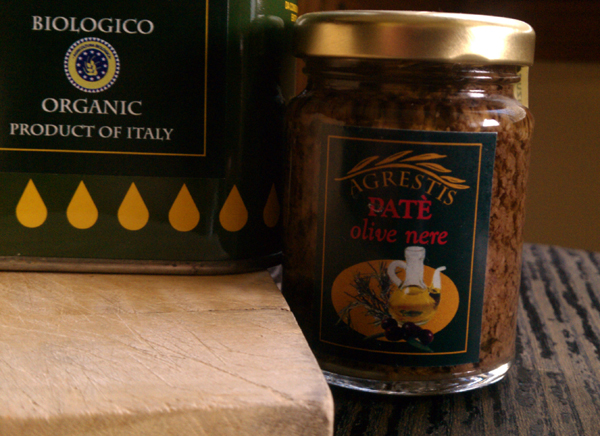 Olive Paste/Pesto pictured with the organic olive oil. Visit Agrestis Società Cooperativa Agricola {www.agrestis.it/index.html} to order online.