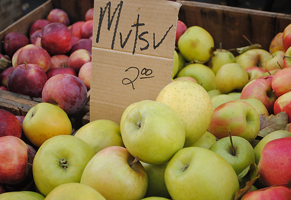 Matsu and Winesap Apples at the Farmer's Market.