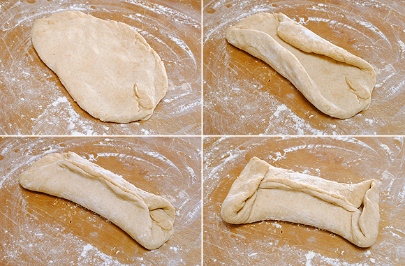 Step 5: Shaping the dough into a loaf