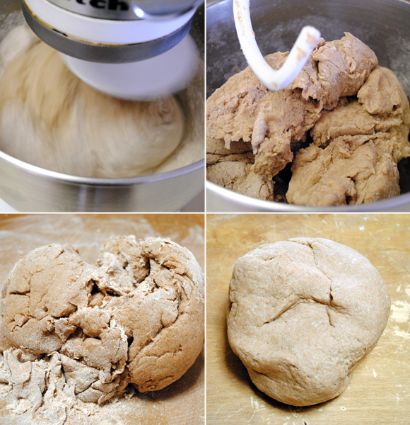 The process of making Whole Wheat Bread.