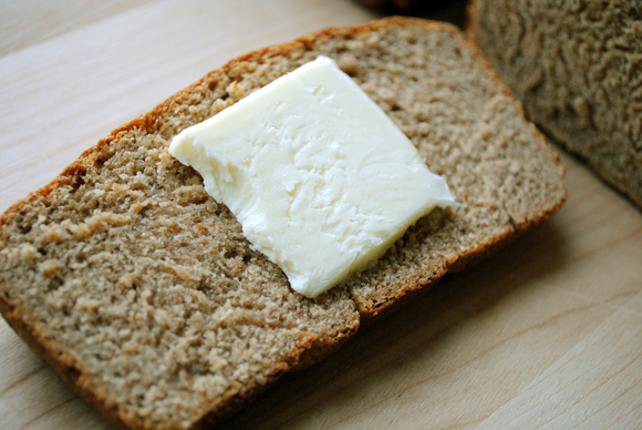 Whole Wheat Bread with Butter.