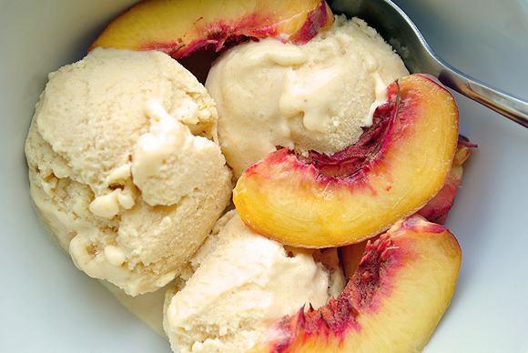 Honey Peach Ice Cream