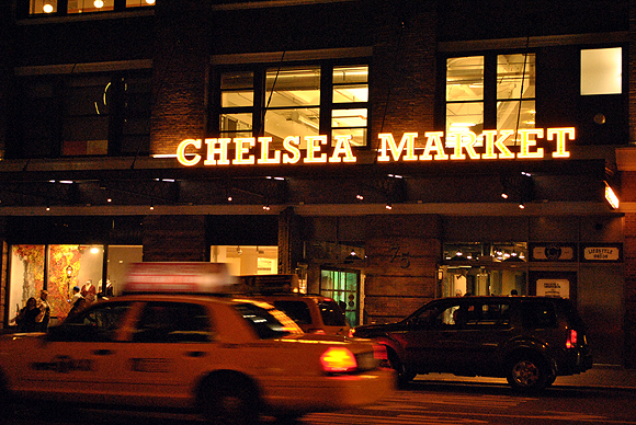 Chelsea Market, NYC at night