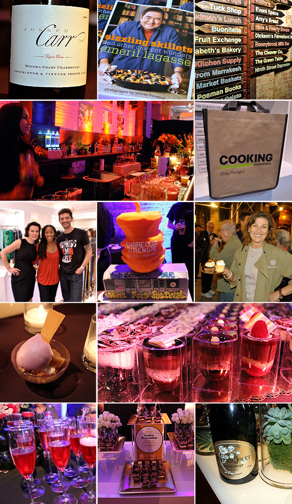 NYWFF image collage of Chelsea After Dark, Meatpacking Uncorked and SWEET