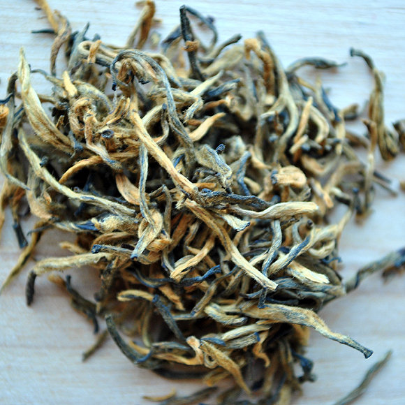 Organic Golden Monkey, a black tea from Yunnan Province, China. Purchase online at TheMeaningofTea.com.