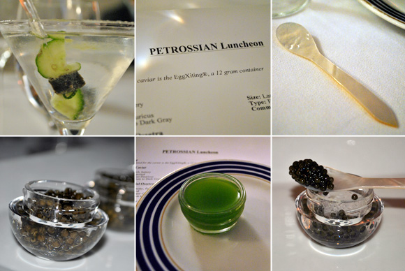 Caviar tasting at Petrossian Restaurant