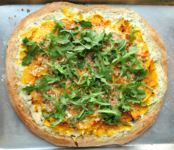 Yellow Beet and Parsnip Wheat Pizza