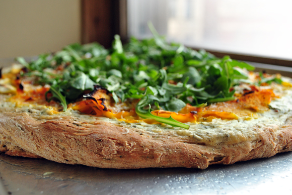 Yellow Beet and Parsnip Wheat Pizza