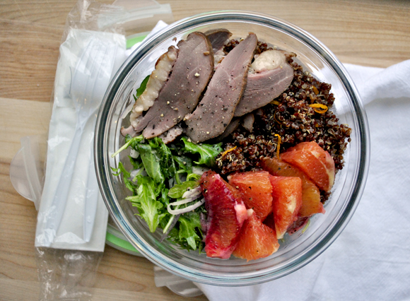 Star Anise Quinoa with Oranges and Smoked Duck Salad