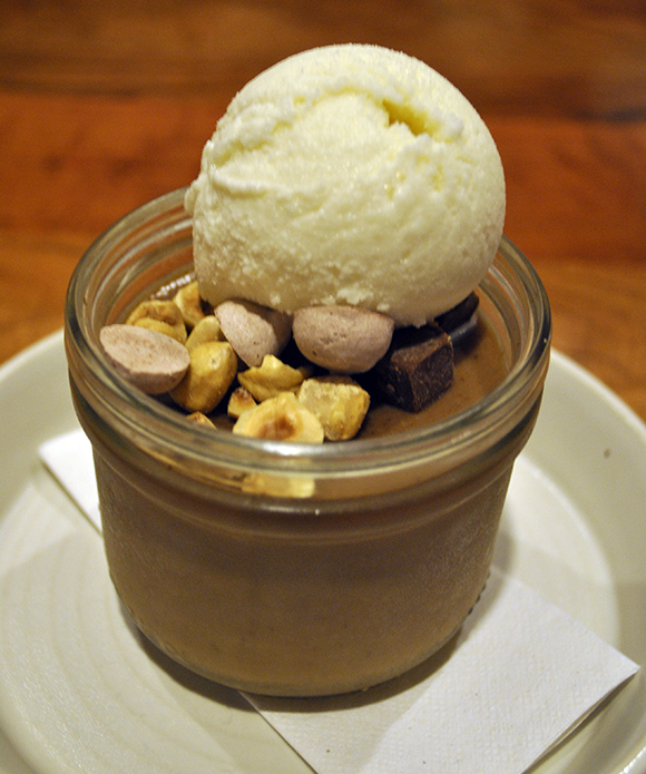 Dessert at Borgne: Chocolate Hazelnut Puddin’