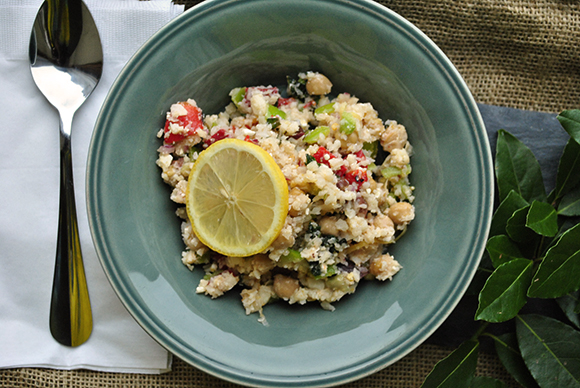 Mediterranean-Inspired Salad with Cauliflower Couscous