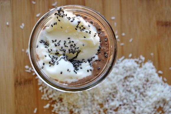 Dark Chocolate Peanut Butter and Coconut Smoothie