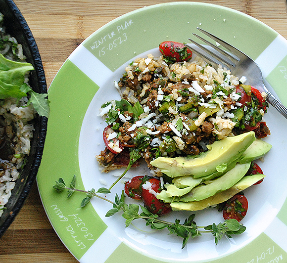 Skillet Taco with Brown Rice