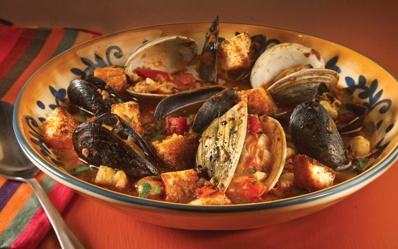 Jean Marie Brownson's Chorizo and Seafood Stew (Photo © Bill Hogan, courtesy of the Chicago Tribune and Agate Publishing.)