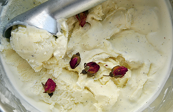 Vanilla Rosewater Ice Cream