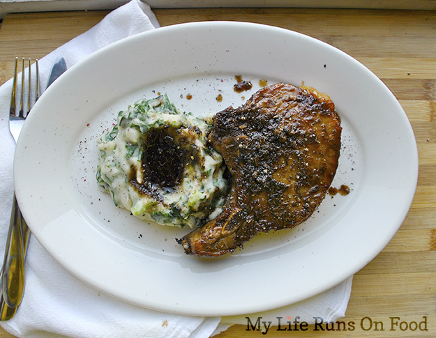 Maple Ginger PorkChop and Colcannon