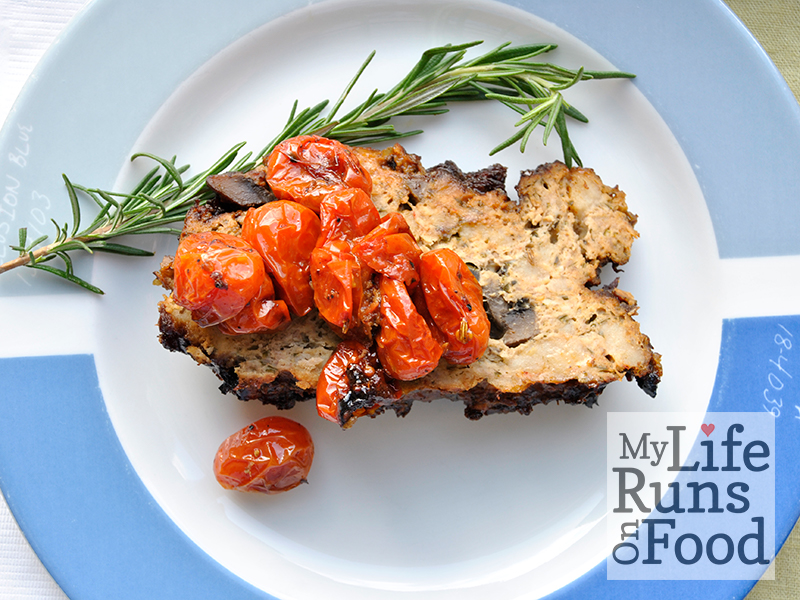 Turkey Meatloaf with Roast Tomatoes